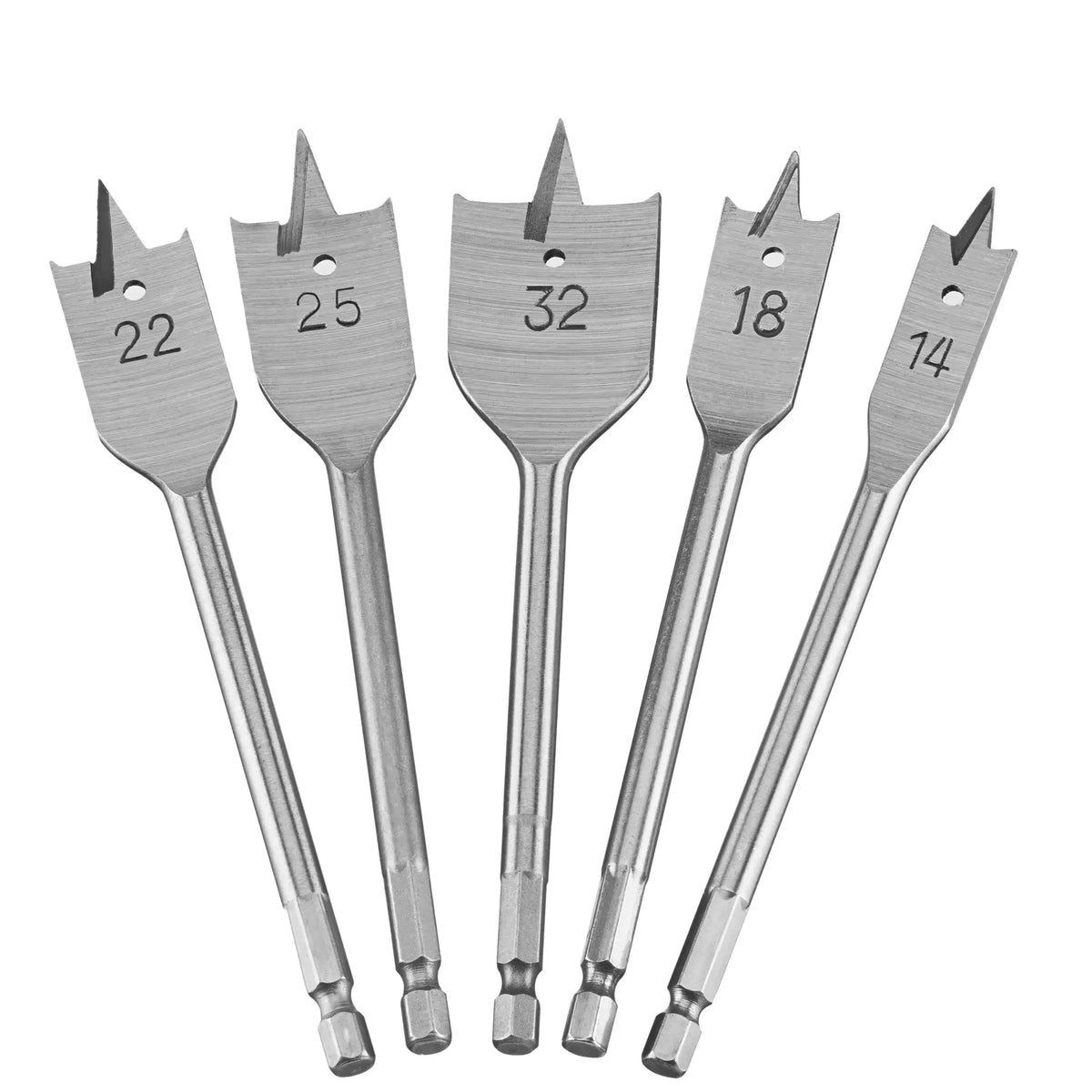 Set 5 Punte a Bandiera misure 14-18-22-25-32mm DeWalt DT4798-QZ