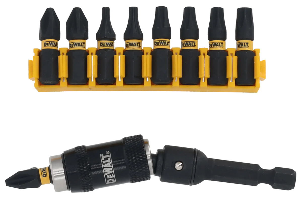 Set 10 pezzi Inserti Impact Torsion e porta inserti pivotale DT70518T-QZ DeWalt