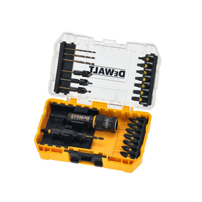 Set Flip & Drive 15 pezzi con punte per forare e svasare e inserti 25 mm DeWalt