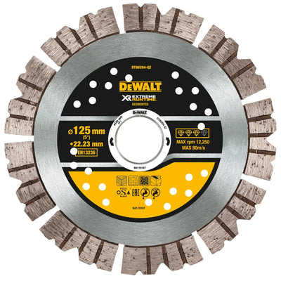 Disco diamantato Extreme Runtime 125x22mm DeWalt DT90294-QZ