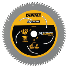 شفرة منشار دائري طراز Extreme Runtime، 305mm، ثقب توسيط 30mm، 78 سن، من DeWalt