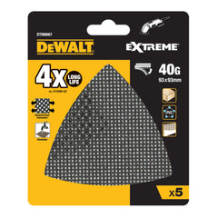Rete abrasiva per levigatrice per dettagli Extreme 93 x 93 mm grana 40 DTM8667-QZ DeWalt