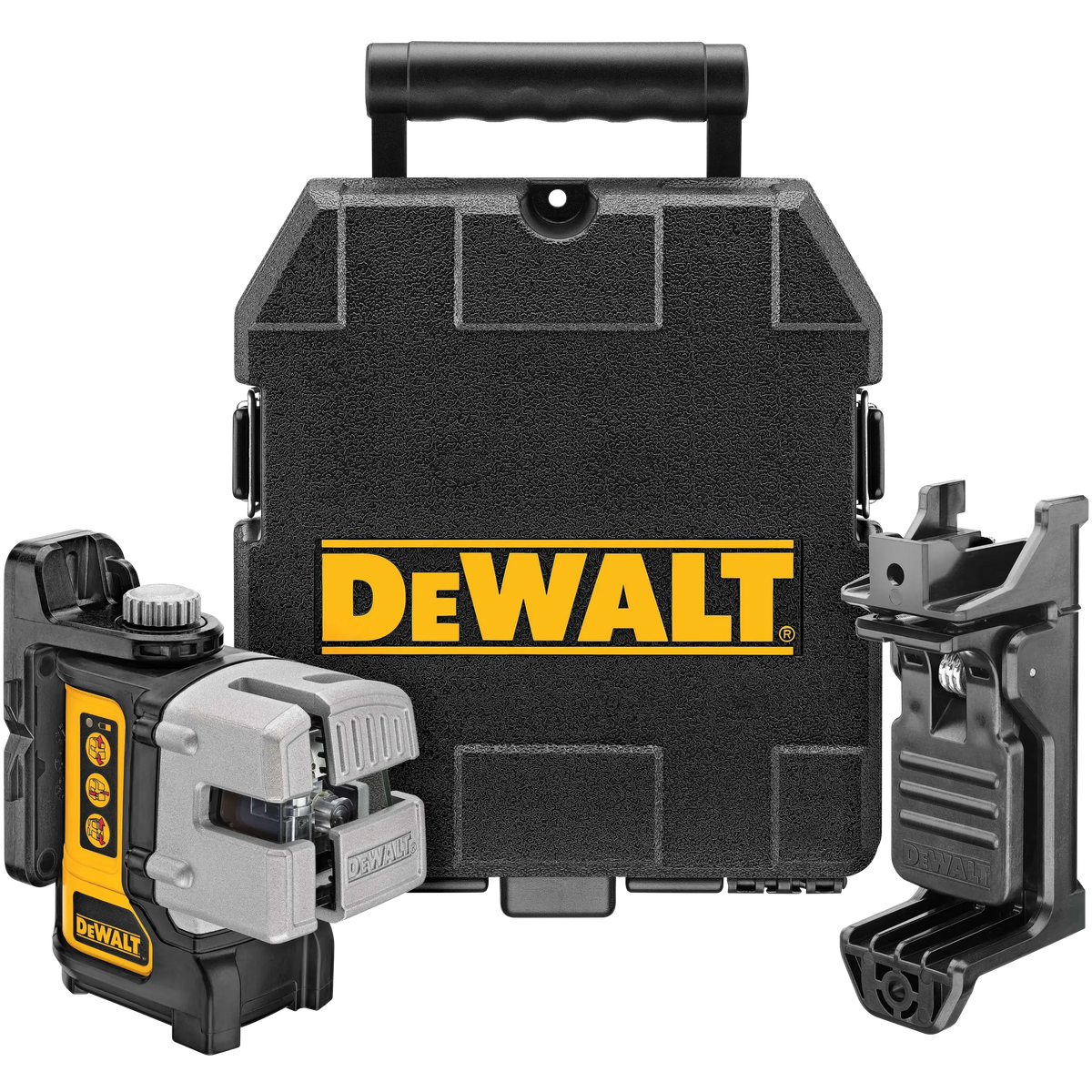Livella laser 2 linee verticali a 90° e orizzontale - Raggio rosso DW089K-XJ DeWalt