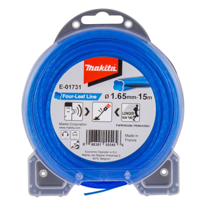 E-01731 Filo in nylon Four-Leaf 1,65mm blu Makita