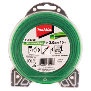 E-01769 Filo in nylon Four-Leaf 2,0mm verde Makita