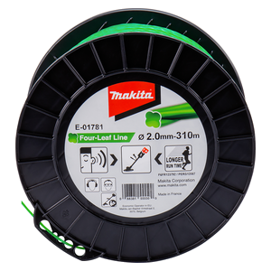 E-01781 Filo in nylon Four-Leaf 2,0mm verde Makita