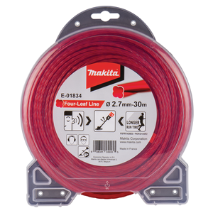 E-01834 Filo in nylon Four-Leaf 2,7mm rosso Makita