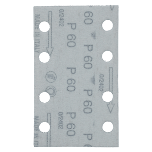 E-23503 Carta abrasiva certificata FSC attacco velcro 80x130mm, A60