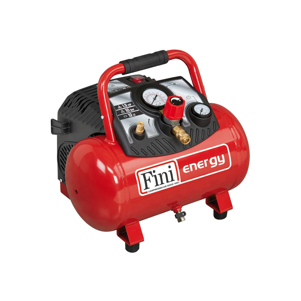 Energy 12 Compressore coassiale oilless, versatile e semplice da - Fini Compressori