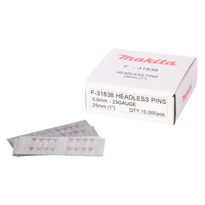 F-31838 Spilli, 0,6x25mm, 23 Ga, 10,000pz Makita