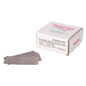F-32168 Spilli Inox, 0,6x30mm, 23 Ga, 10.000pz Makita