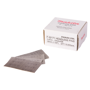 F-32171 Spilli Inox, 0,6x35mm, 23 Ga, 10.000pz Makita