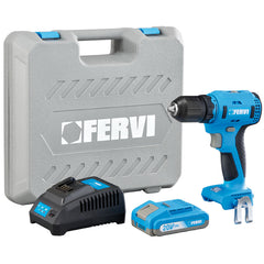 Trapano avvitatore a batteria 20V Fervi FB20CD3AB-12B