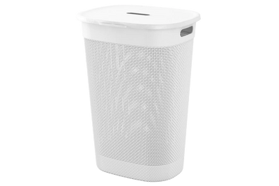 Portabiancheria con coperchio Filo 55 L 44x35x61 cm bianco Curver