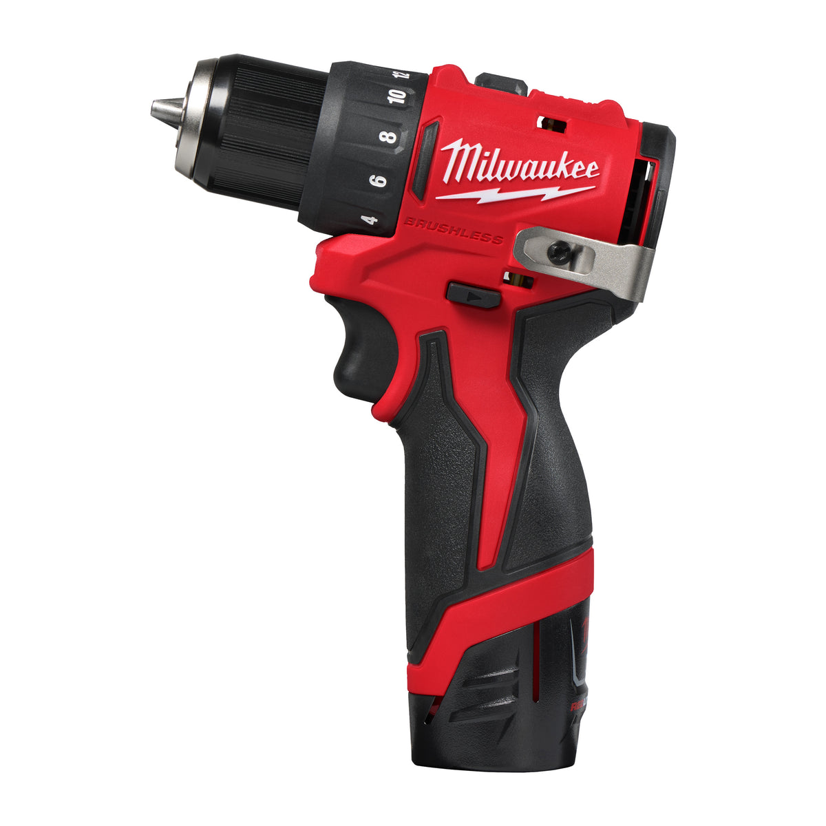 Kit M12 Brushless Trapano Avvitatore Compatto + Avvitatore Ad Impulsi 4.0 Ah Milwaukee