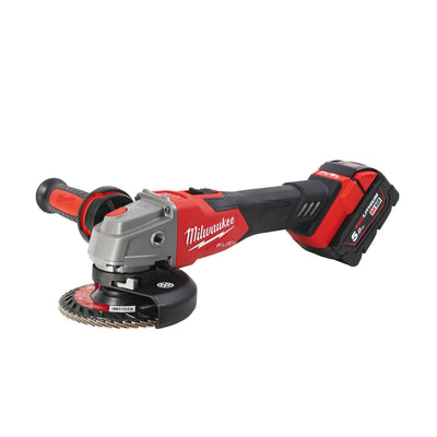 Smerigliatrice Angolare 125 mm con interruttore a slitta e freno M18 FUEL Milwaukee