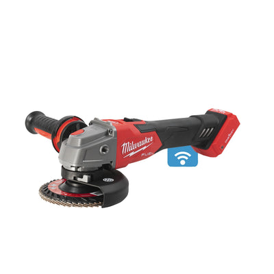 Smerigliatrice Angolare 125 mm con interruttore a slitta e freno M18 FUEL ONE-KEY Milwaukee
