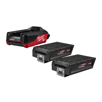 Energy Kit MX FUEL FORGE ( 2 X 8 Ah, 1 X Caricabatterie Rapido) Milwaukee