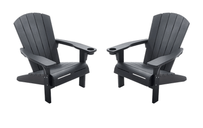 Alpine Adirondack Chair Set - Grey Keter