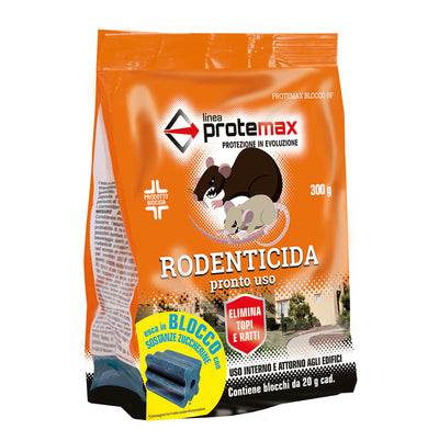 RODENTICIDA BLOCCO PARAFFINATO 300g — Protemax