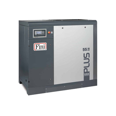 PLUS 55-08 Compressore a vite con trasmissione a cinghia. - Fini Compressori