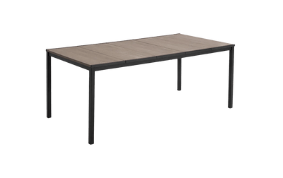 Tavolo da giardino Porto 200 cm piano effetto legno ashwood/grafite Keter
