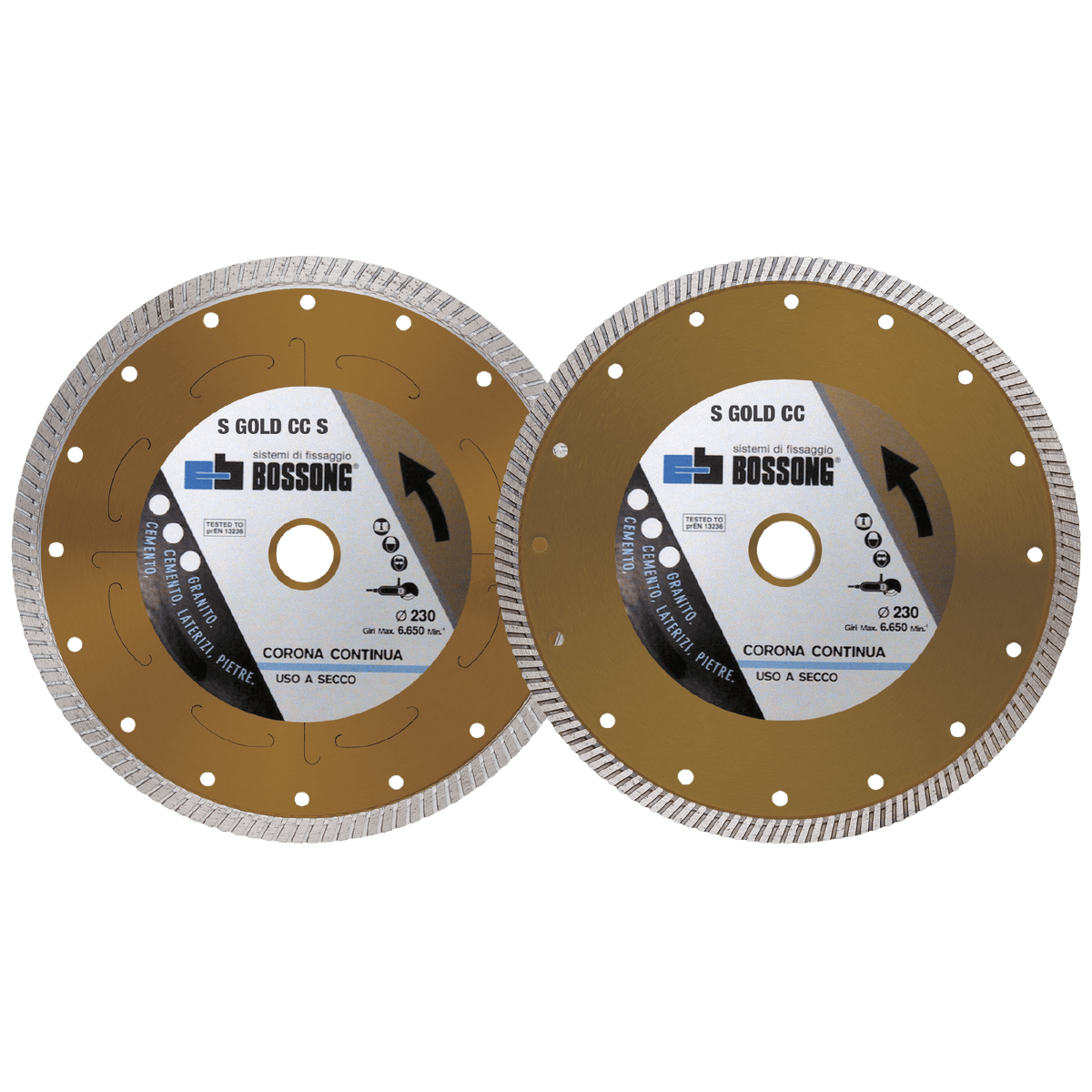 Disco Diamantato Disco a corona continua S GOLD CC Bossong