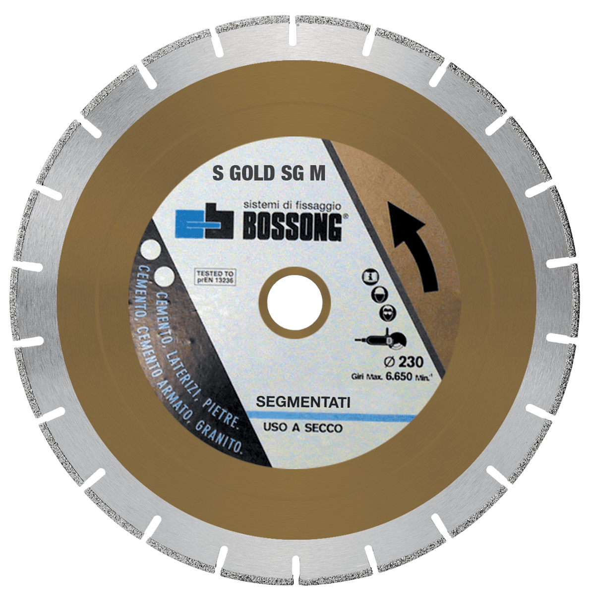 Disco Diamantato Disco segmentato saldatura laser S GOLD SGM Bossong