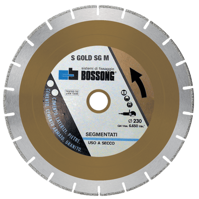 Disco Diamantato Disco segmentato saldatura laser S GOLD SGM Bossong
