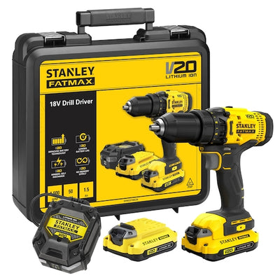 TRAPANO AVVITATORE V20 ® FATMAX® 18V - 1.5 AH (SFMCD700C2K-QW) Stanley