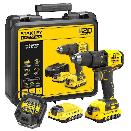 TRAPANO AVVITATORE BRUSHLESS V20 ® FATMAX® 18V - 1.5 AH (SFMCD710C2K) Stanley