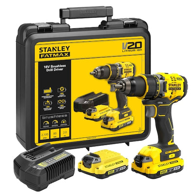 TRAPANO AVVITATORE BRUSHLESS 18V V20 ® FATMAX® - 2.0 AH (SFMCD720D2K-QW) Stanley