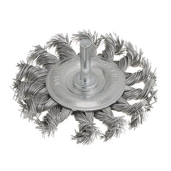 Twisted knot wire brush with shaft Fervi SGR075I