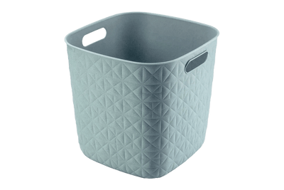 Cesto portaoggetti Softex Cube 15 L verde acqua 27,9x27,9x26,9 cm Curver