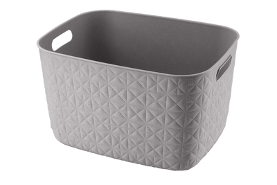 Cesto portaoggetti Softex L 19 L tortora 37,9x29,2x22,1 cm Curver