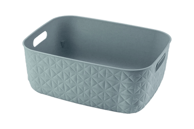 Cesto portaoggetti Softex M 12,5 L verde acqua 37,9x29,2x14,3 cm Curver