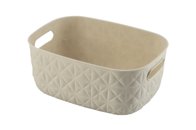 Cesto portaoggetti Softex S 4 L bianco gesso 26,4x19,4x11,1 cm Curver