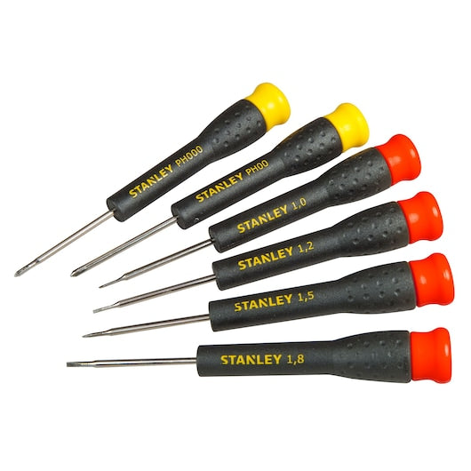 Set 6 giraviti di precisione (STHT0-62631) Stanley