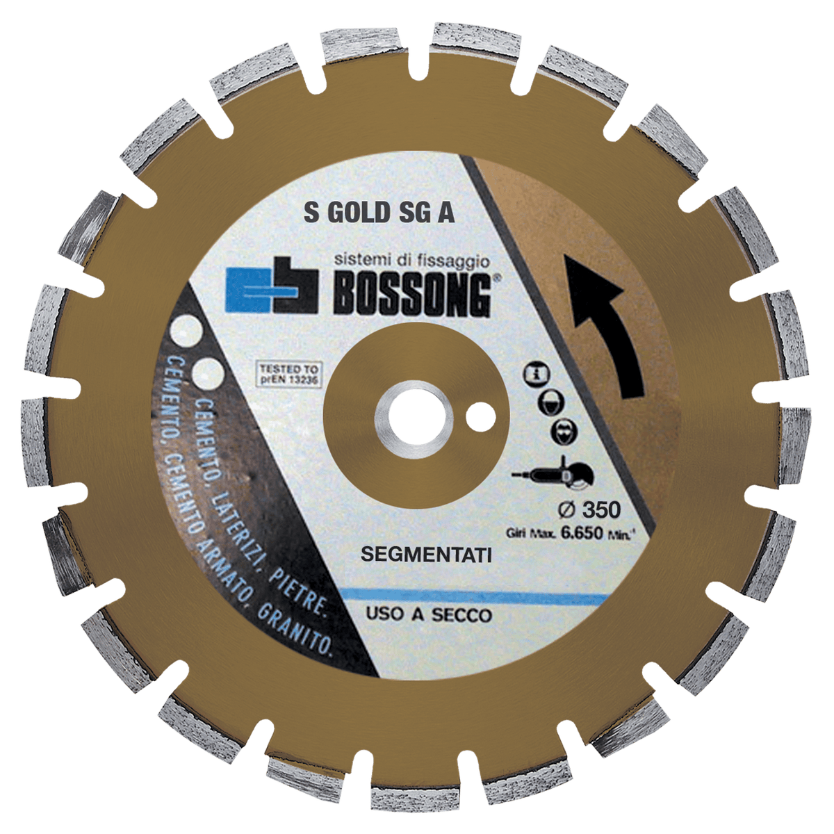 Disco Diamantato Disco segmentato saldatura laser per asfalti T GOLD SGA Bossong