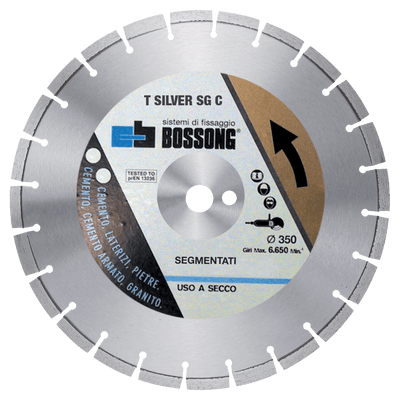 Disco Diamantato Disco segmentato saldatura laser per cementi T SILVER SGC Bossong