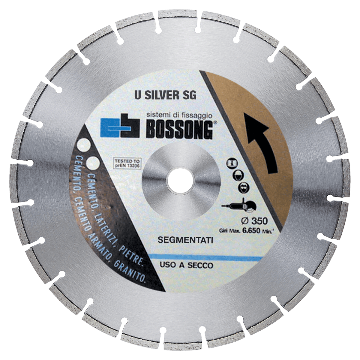 Disco Diamantato Disco segmentato saldatura laser U SILVER SG Bossong
