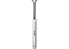 Tassello in nylon N-S A2 con vite a chiodo premontata in acciaio inox Fischer