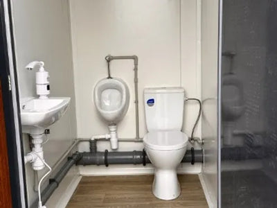 Container sanitario tipo padiglione con cabine tripla Garico Box