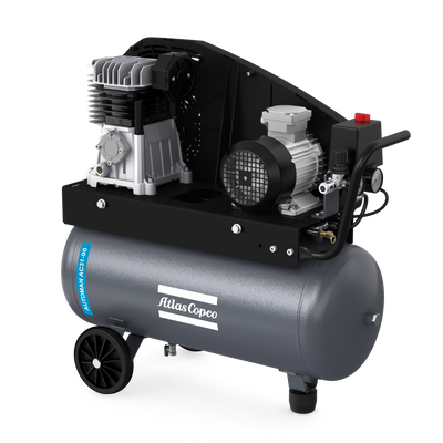 Compressore a pistone a cinghia 90 L 3 HP 10 bar AC31-O 90HDOL230/1/50 Abac