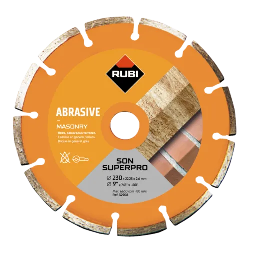 Rubi Disco diamantato materiale abrasivo SEGMENTATO-SON