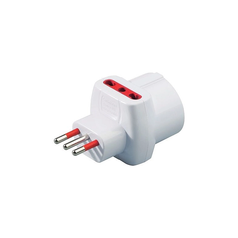 ADATTATORE TRIPLO SCHUKO SPINA 10A