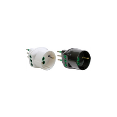 Adattatori tripli presa Schuko spina 10A