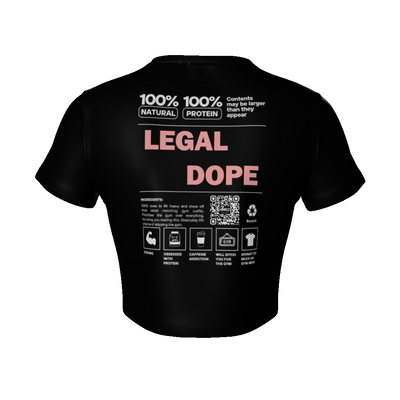 T-shirt crop top active Legal DOPE