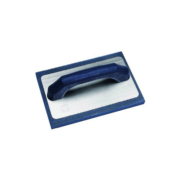 Blue rubber float for traditional plaster, medium fine cell, wooden handle — 818/14 Pavan