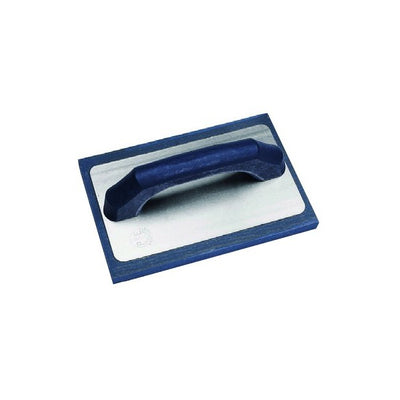 Blue rubber float for traditional plaster, medium fine cell, wooden handle — 818/14 Pavan
